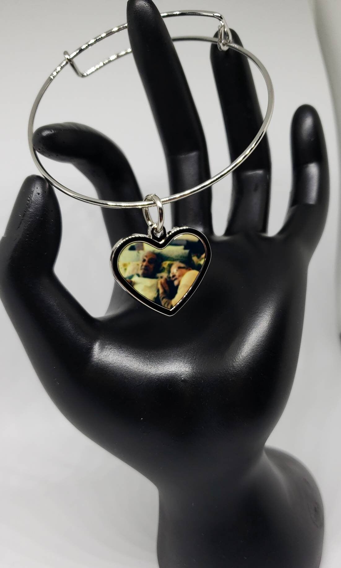 Customized Photo Bangle – Personalized Memory Bracelet
