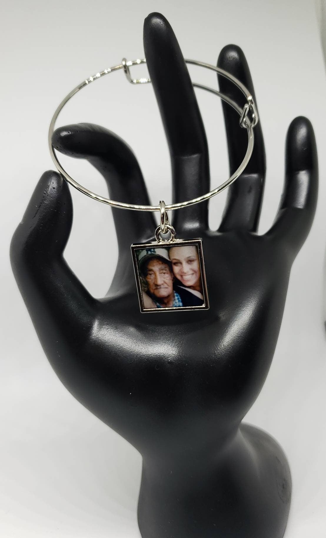 Customized Photo Bangle – Personalized Memory Bracelet