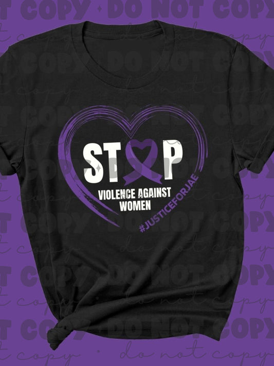 Justice for Jae – Domestic Violence Awareness Tee &amp; Hoodie