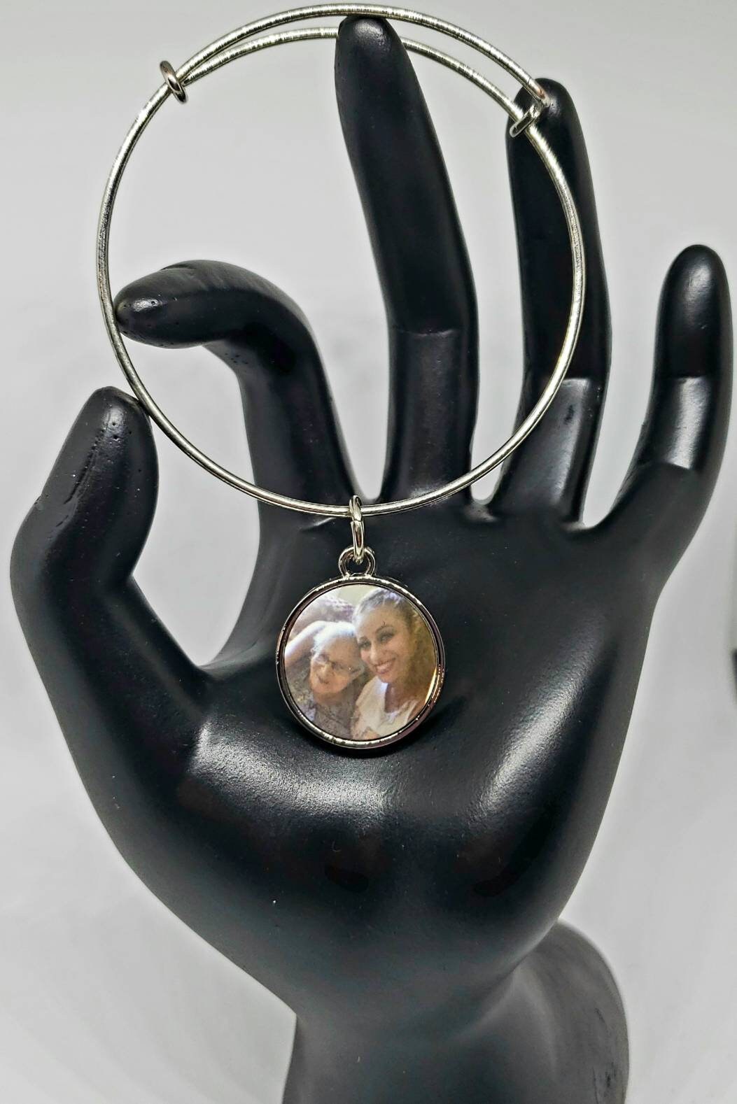 Customized Photo Bangle – Personalized Memory Bracelet